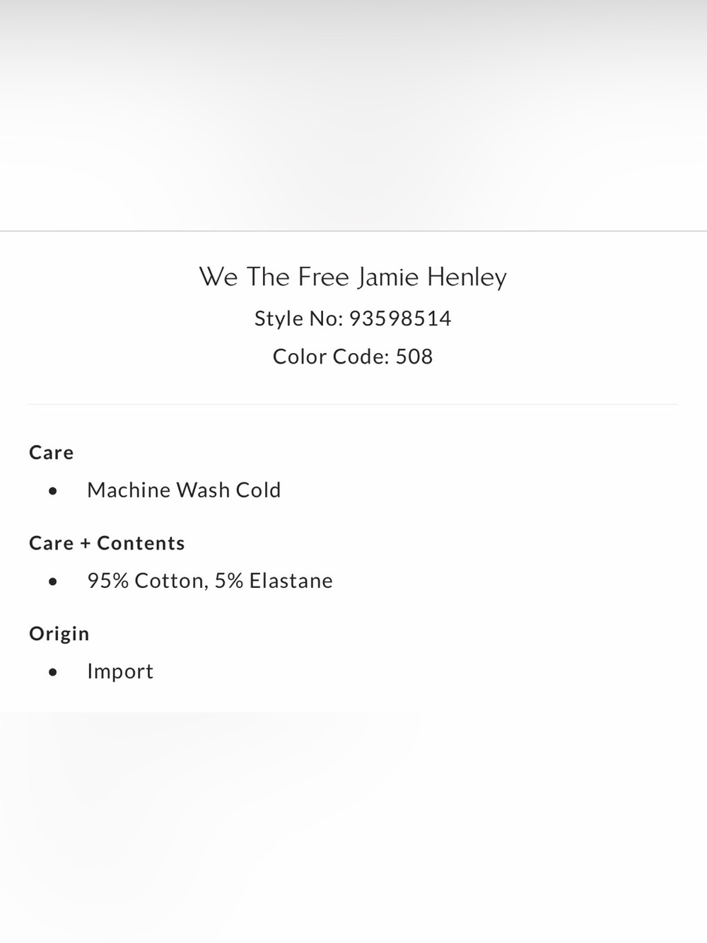 Free People We The Free Jamie Henley NWOT - Picture 9 of 9